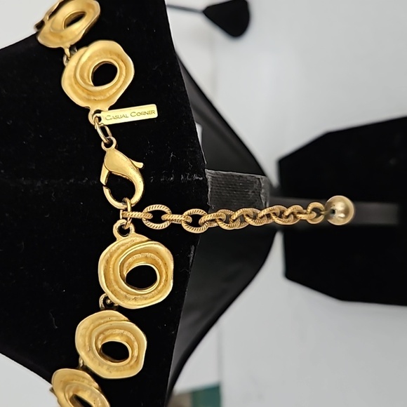 CASUAL CORNER Soft Goldtone 15" Long w/ 2 1/2" Long Extender Necklace - Picture 4 of 6